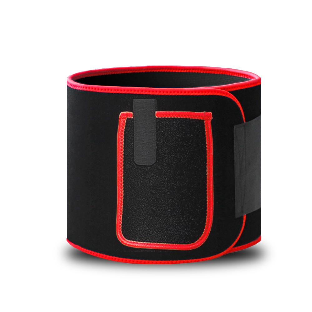 Waist Trimmer Fitness Slimming Tummy Stomach Belt Sauna Weight Loss Waist Trimmer Sweat Bands Belt for Women Men L красный