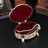European Retro Metal Jewelry Box, Exquisite Enamel Necklace, Earrings, Jewelry Storage Box, Princess Jewelry Box.