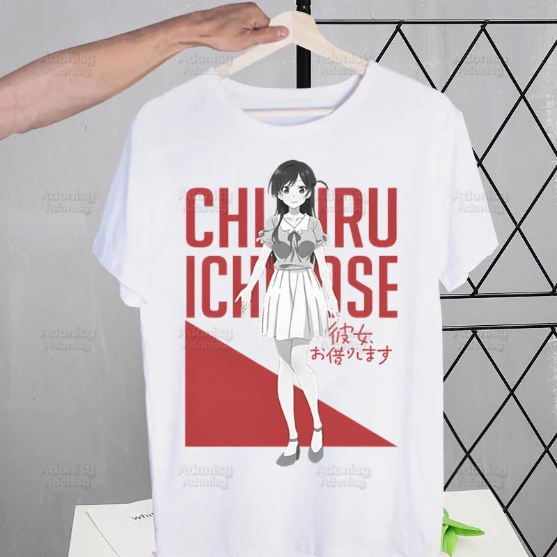 Rent A Girlfriend Chizuru Mizuhara T-shirts Funny Hip Hop Summer Women  Men Tshirts Streetwear Ulzzang Harajuku T-Shirt Shirt