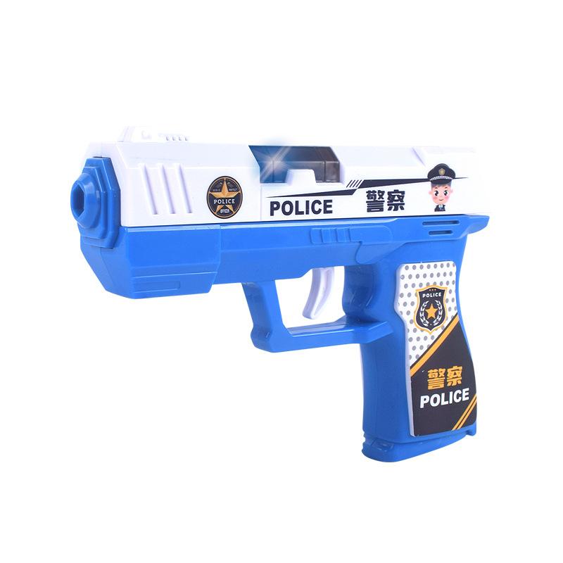 Dětská policejní hračka pistole Bezpečná nevystřelovací pistole Skvělé zvukové efekty Blikající světla Projekce Zábava Hra na předstírání pro batolata