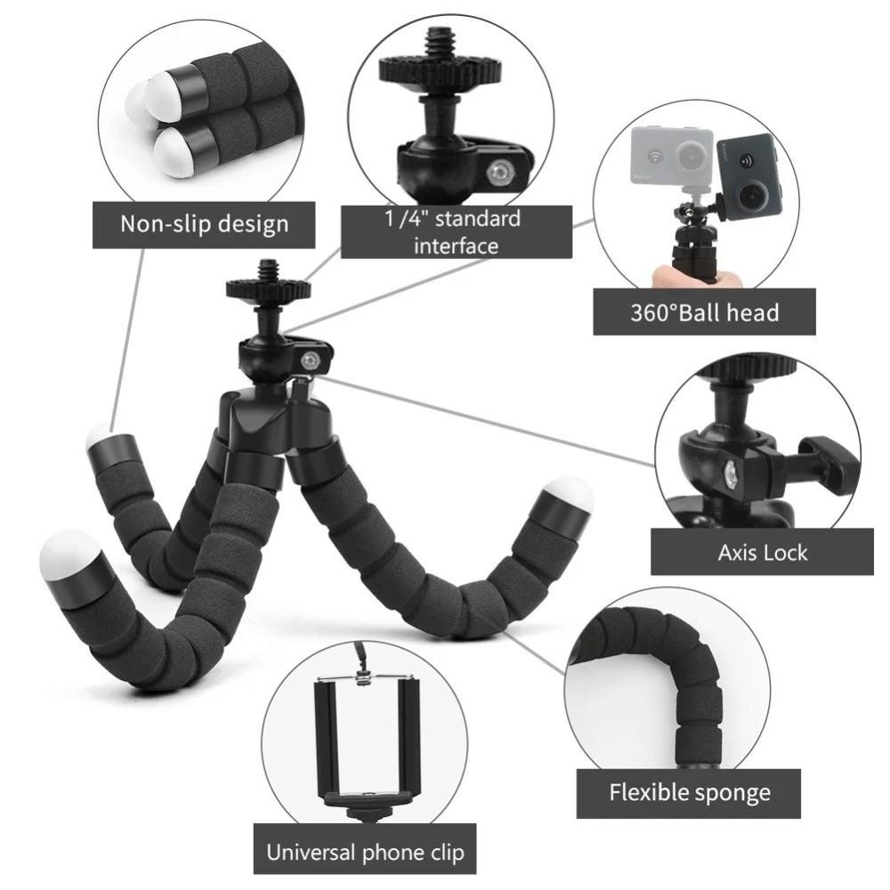 With Flexible Grip Arm Adjustable Desk Mount Non-slip Portable Accessory Holder  Photography