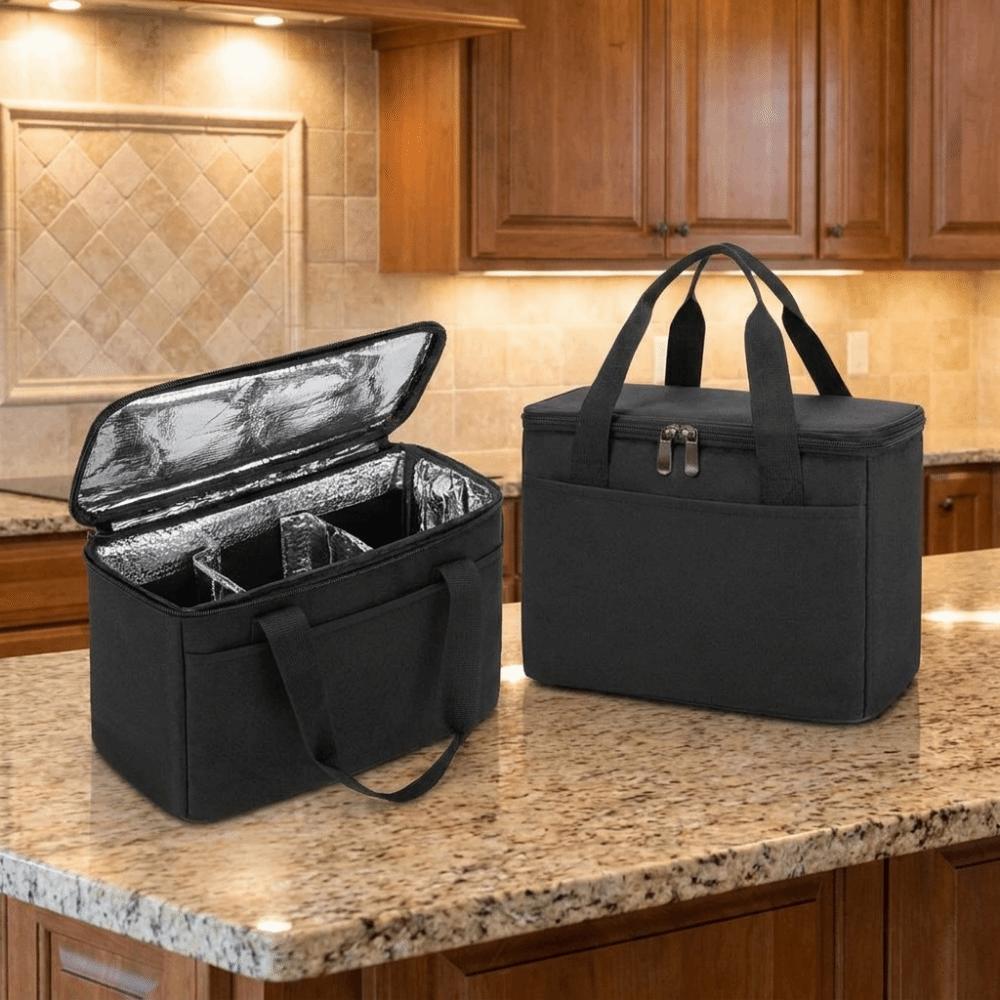 Oxford Cloth 3 Cups Insulated Carrier Bag Large Capacity Cold Drink Carrier Bag Cups