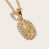 Women's 14K Virgin Mary Mama Pendant Necklace