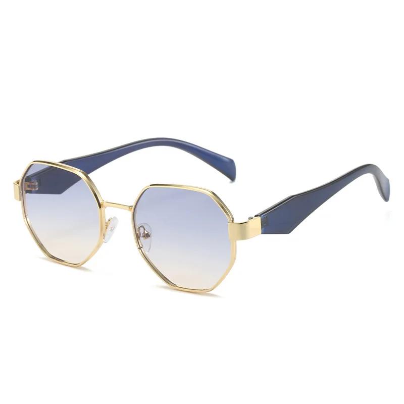

Y2K Polygon Sunglasses Women For Men Vintage Sun Glasses Luxury Brand Designer Steampunk Popular Hip Hop Metal Eyeglasses