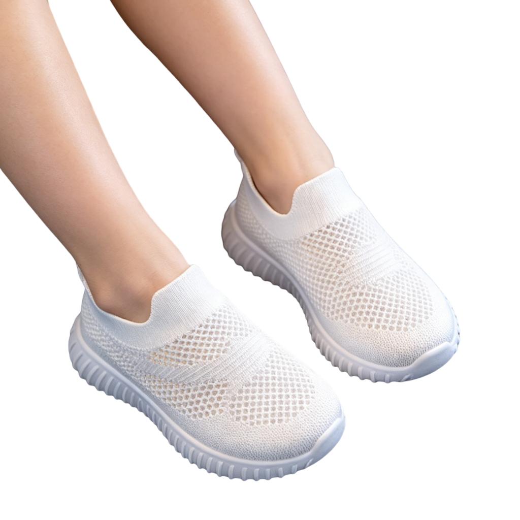 Scarpe da Bambino in Maglia Traspirante Suola Flessibile Leggera Slip-On Calzature Morbide Comode per Bambini Piccoli e Neonati