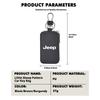 Leather Zipper Key Case Car Key Bag Portable Key Organizer For Jeep Wrangler Grand Cherokee Compass Renegade Patriot