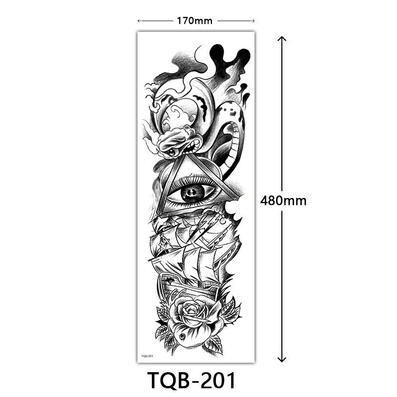 

Full Arm Tattoo Sticker, Full Arm Big Picture Tattoo Sticker, Big Flower Arm Tattoo Sticker Tattoo 170*480mm