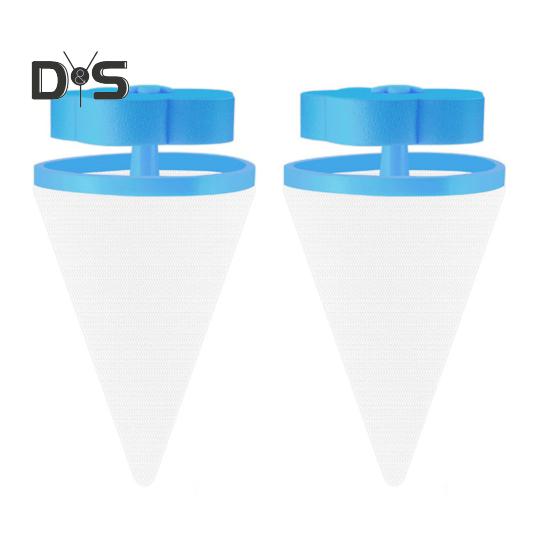 

Фильтр-мешок в форме сливы Губчатый блок Фильтр для стиральной машины Улавливатель волос Многоразовый сетчатый фильтр для стиральной машины 2pcs синий