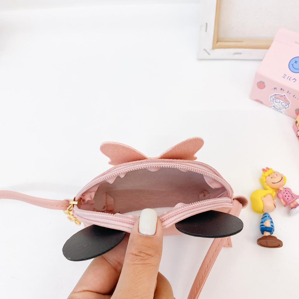 Cute Pu Zip Closure Kid Messenger Bag