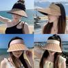 Summer Wide Brim Sun Hat With Large Flap For Outdoor Sun Protection