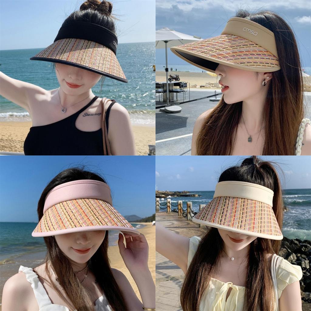 Summer Wide Brim Sun Hat With Large Flap For Outdoor Sun Protection