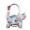 Two-heart Cat Bag Hook: Customizable Logo, Inner-Folding Table Edge Hook for Ladies