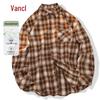 VANCL Men's Long Sleeve Retro Plaid Flannel Shirt