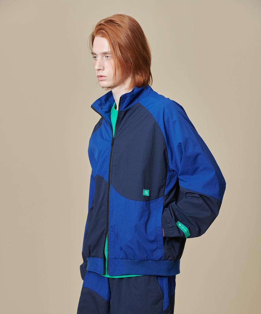 Bbc Earth Checkerboard Windbreaker_Navy