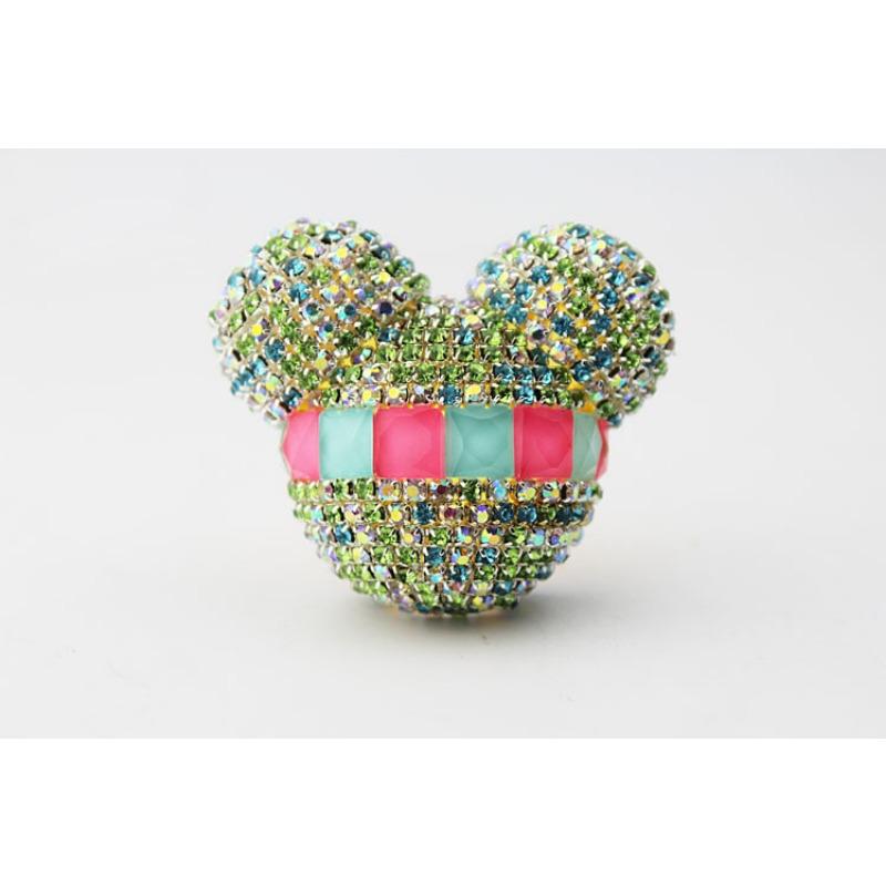 Rhinestone Mickey Car Air Vent Aromatherapy Clip Diamond Inlaid Car Air Conditioner Outlet Decoration