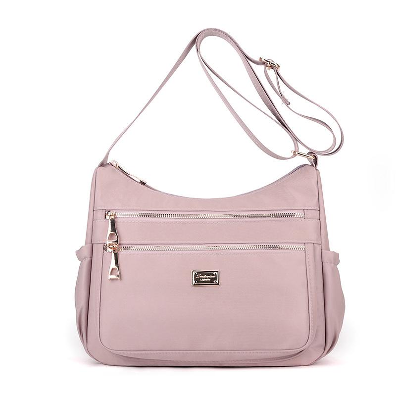 Taška přes rameno Dámská velkokapacitní nylonová crossbody taška Mother Bag Vícevrstvá taška