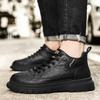 High-top Board Shoes Men's Autumn and Winter Versatile Retro Casual Tooling Shoes Non-slip Soft Sole Leather Surface Sports Martin Boots Men
