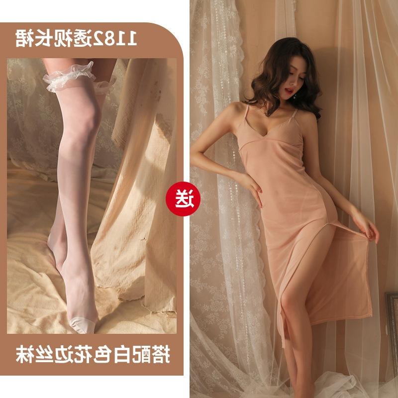 Sexy Sexy Erwachsenenprodukte Sexunterwäsche Perspektive Neues Verführungs-Kleid Damen Split Mesh Leidenschaft Strapsgürtel