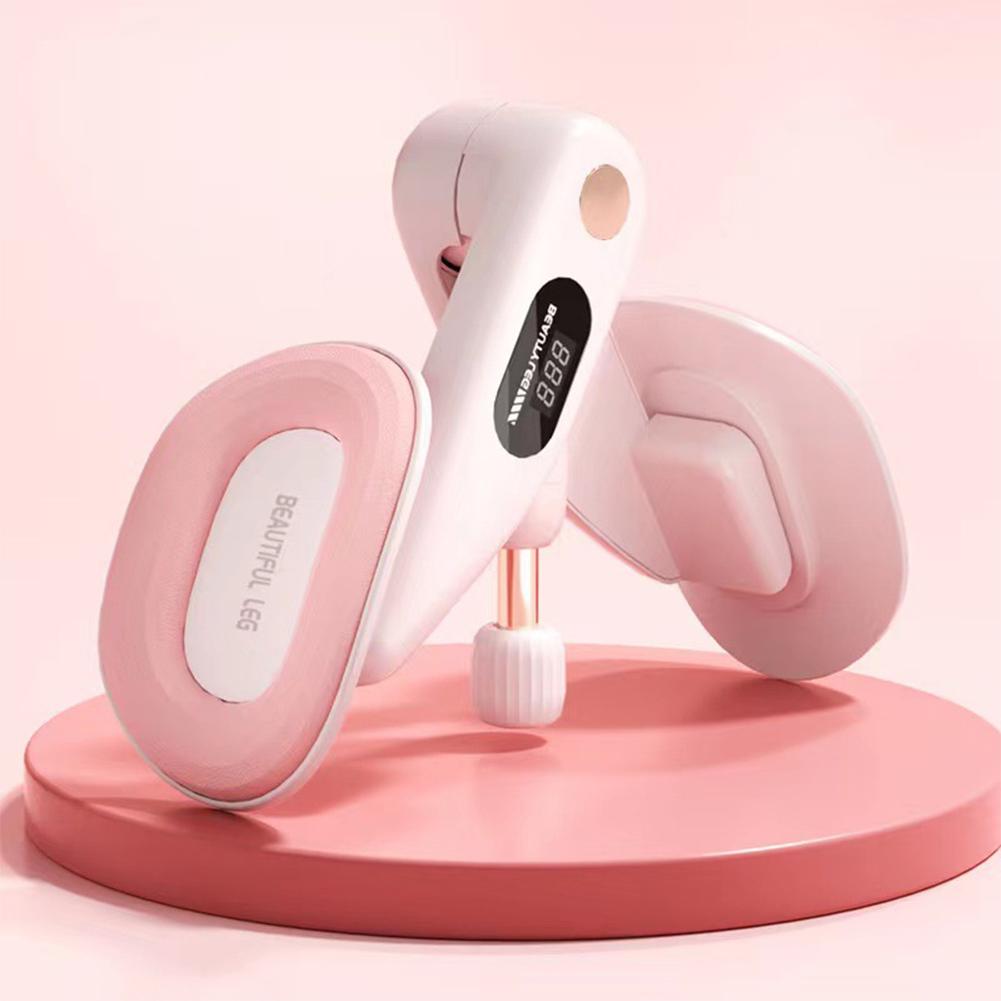 Pelvic Floor Muscle Trainer with Counter Inner Thigh Exerciser Adjustable Thigh Muscle Strengthen Device for Postpartum Recovery