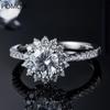 Real 1 Ct Moissanite Rings For Women 100% 925 Sterling Silver Wedding Party Ring Sparkling Ring Female Fine Jewelry