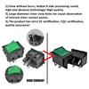 1Pcs 11A 111V 1 6 Pin ON-OFF Boat Rocker switch sterling silver contacts KCD1 power switch with led indicator light 11A/111V