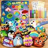 Kit de Pintura de Pedras Para Crianças Brilha no Escuro Artesanato Educacional Brinquedo de Grafite Criativo Montessori Idades 6-12 Presente de Aniversário