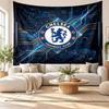Tapeçaria de Parede do Chelsea FC, Pendente de Parede em Tecido Macio, Fundo Decorativo Para Quarto Arte de Parede para Casa