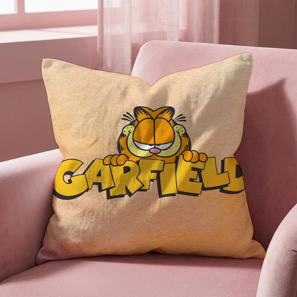 Garfield Cushion Cover MultiScene Pillow Cover for Home Car Reversible Soft Durable for Daily Use