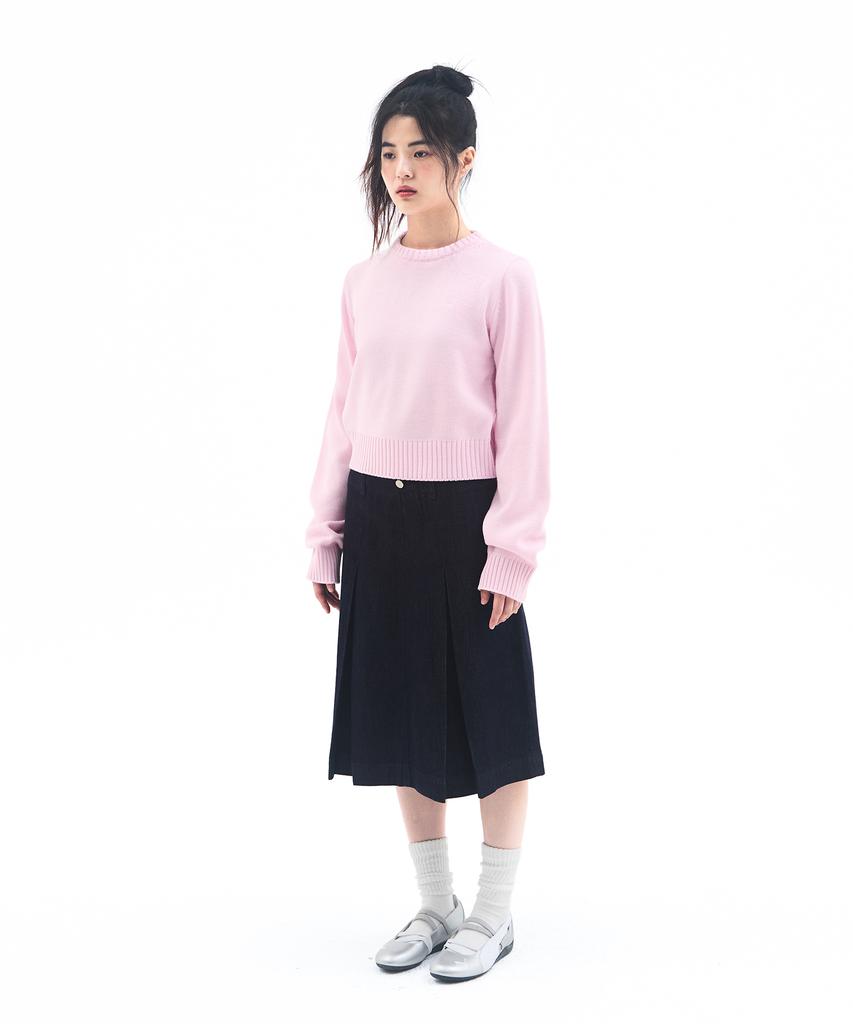 AMES-WORLDWIDE Basic Small Logo Knit Pink