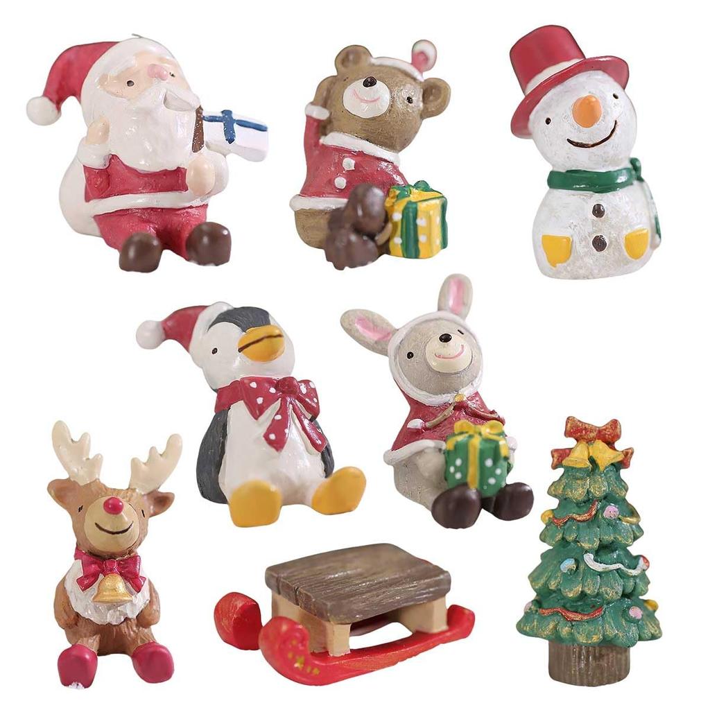 iikuru Christmas Decoration Mini Scandinavian YA281 8-Piece Set, Objects, Ornaments, Style, Accessories, Figurines,