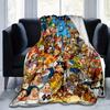 1pc, Disney Characters (4) Cozy Flannel Throw Blanket Perfect Gift for Bedroom, Living Room, Travel, Camping, Car