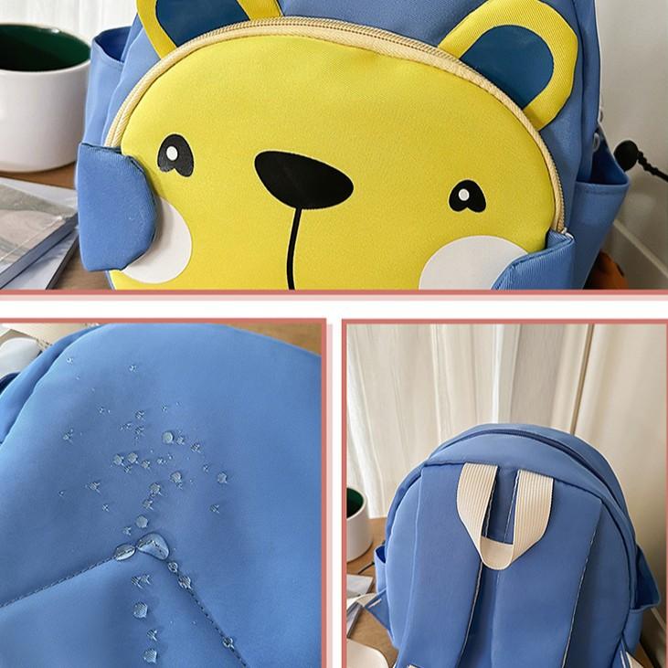 Schoolbag1011 new kindergarten schoolbag through cute backpack cute bear light tutoring class student backpack