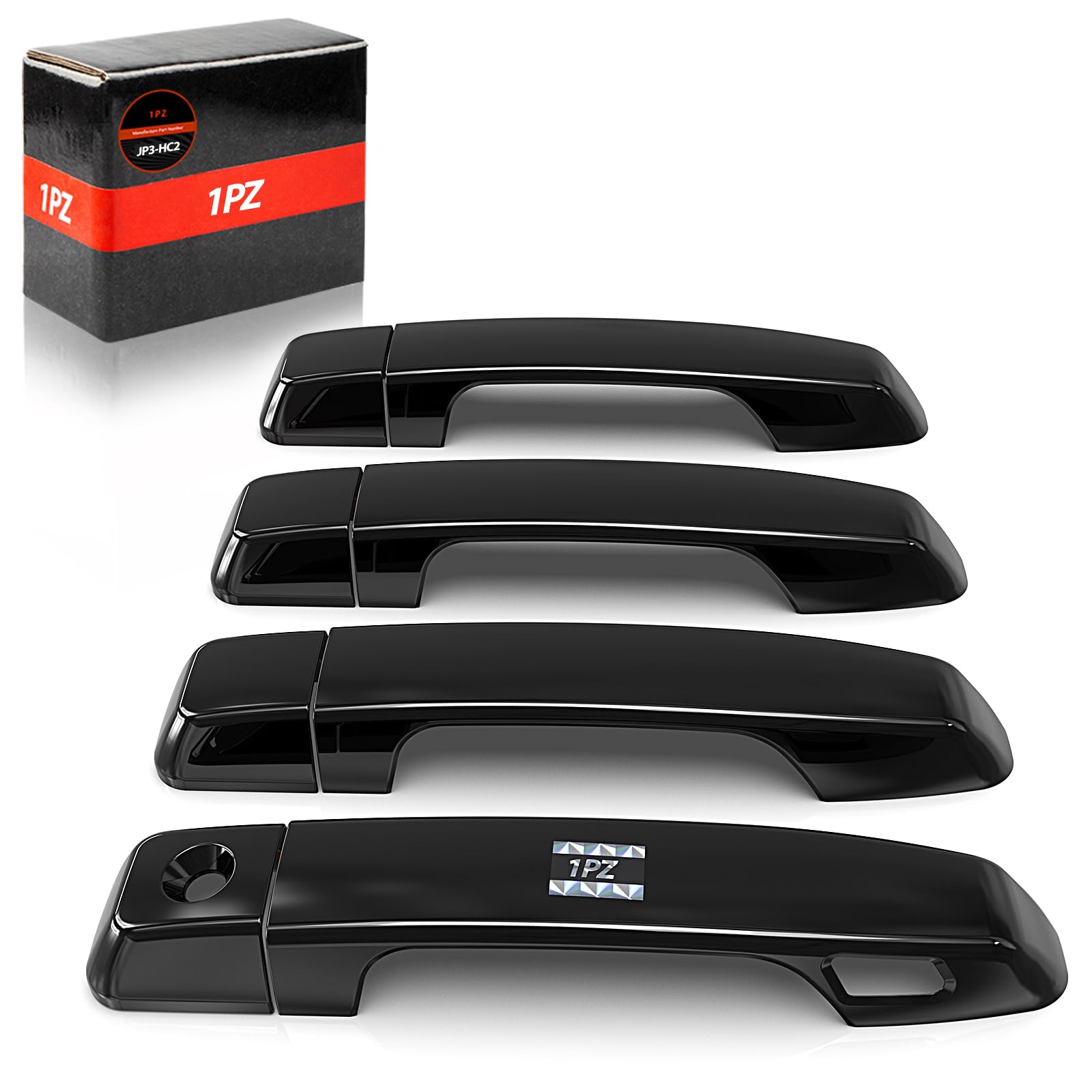 

1PZ Набор из 8 накладок на дверные ручки для Land Cruiser Prado серии 150, защита дверных ручек, внешний материал ABS, защита от царапин на дверях, царапин от ногтей чёрный