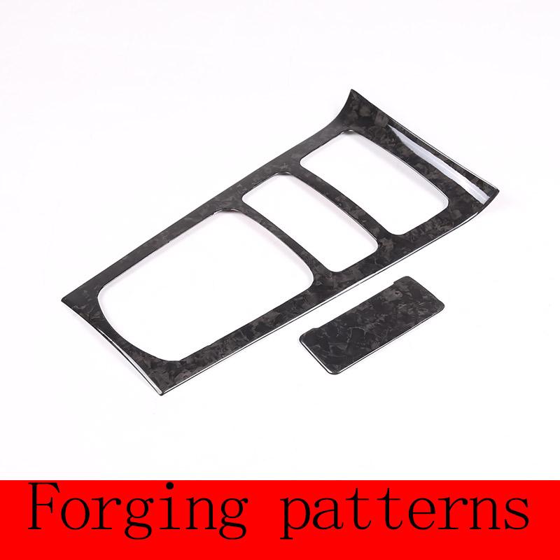 Real Carbon Fiber For Porsche Cayenne 2011-2017 Car Center Control Gear Panel Frame Cover Trim Interior Accessories