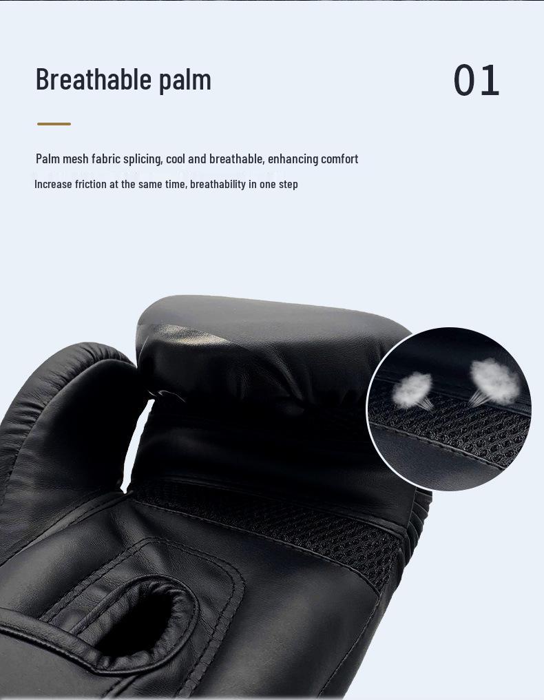 ZTTY Muay Thai Punching Bag Gloves with Rubber and Plastic Liner