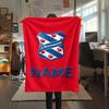 Custom Name,SC Heerenveen Printed Flannel Blanket, soft throw for bedroom sofa, washable, Christmas present, great gift.