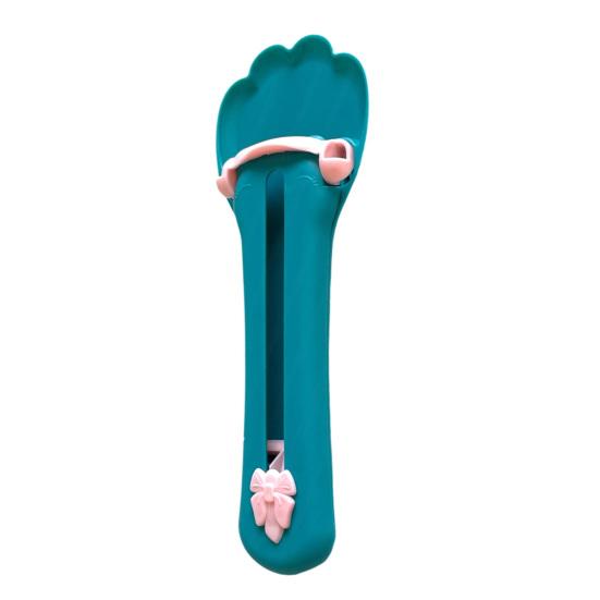 

Соковыжималка для кошек в форме когтей, гладкие края, простая в использовании, креативная новинка, пластик для кормления синий