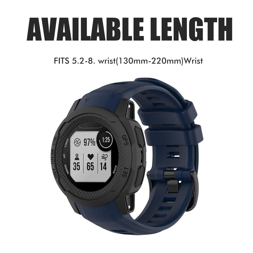 Replacement Straps Compatible for Garmin Instinct 2s Sports GPS Smartwatch Silicone Straps with