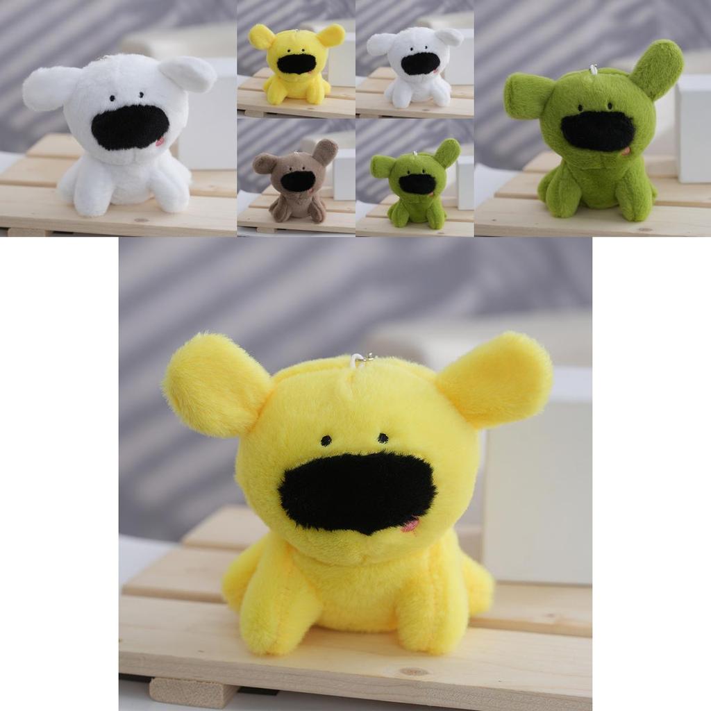 Adorable Plush Toy Black Nosed Dog Doll Soft Stuffed Animal Gift For Kids