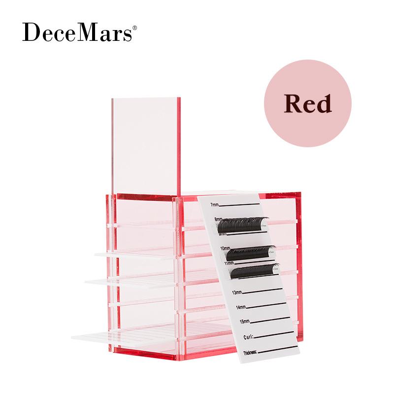 5-Layer Acrylic Eyelash Extension & Camellia Flower Desktop Storage Box