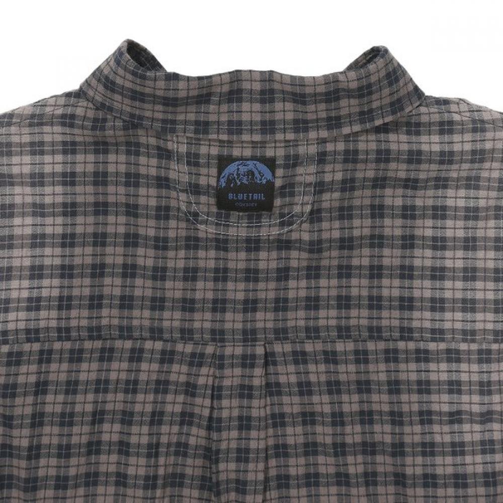 Bluetail Brown Check Shirt Aaa1bl02bn