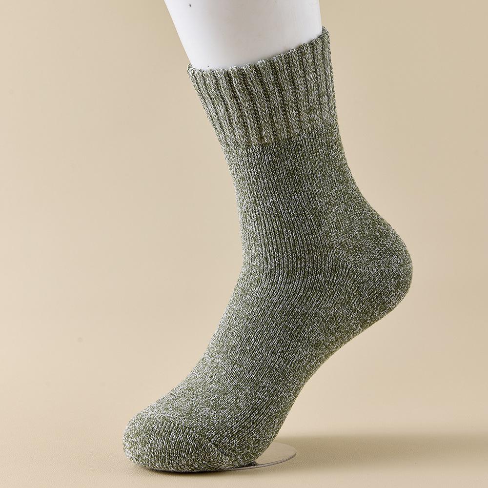 1/5pairs Winter Men's Merino Wool Socks Super Thick Warm High Quality Harajuku Retro Snow Casual Antifreeze Cashmere Socks Men 3 Pair