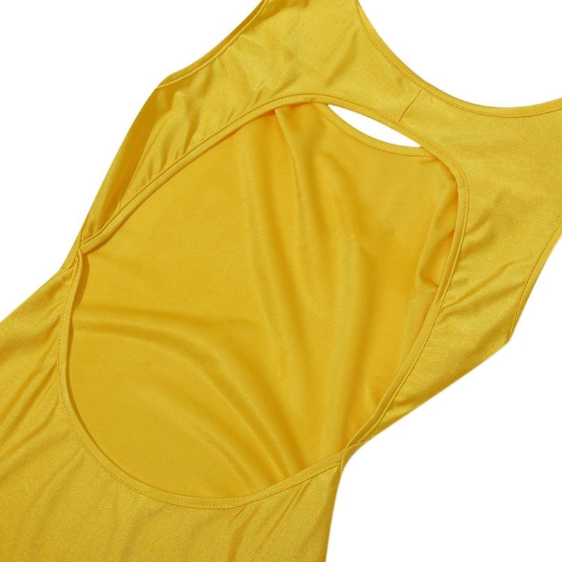 Fashion Sexy Summer Knee Length Sleeveless Dress High Quality Women Backless Nightclub Style Slim Dress