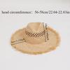 Korea Seaside Vacation Raffia Beach Hat Women's Hand Woven Straw Woven Panama Sun Hats Fashion Jazz Top West Cowboy Straw Hat