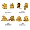 Year of the Horse Gold Lucky Cat Phone Sticker – 999 Pure Gold, Get Rich Charm, Small Gift