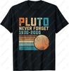 Pluto Never Forget Funny Astronomy Space Science Lovers TShirt Casual Fashion Loose Harajuku Unisex Unisex Tshirt Breathe Y2k Tees
