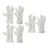 White Formal Gloves Uniform Costume Tuxedo Guard Gloves for Men Women Coin Jewelry Inspection Gloves for Server