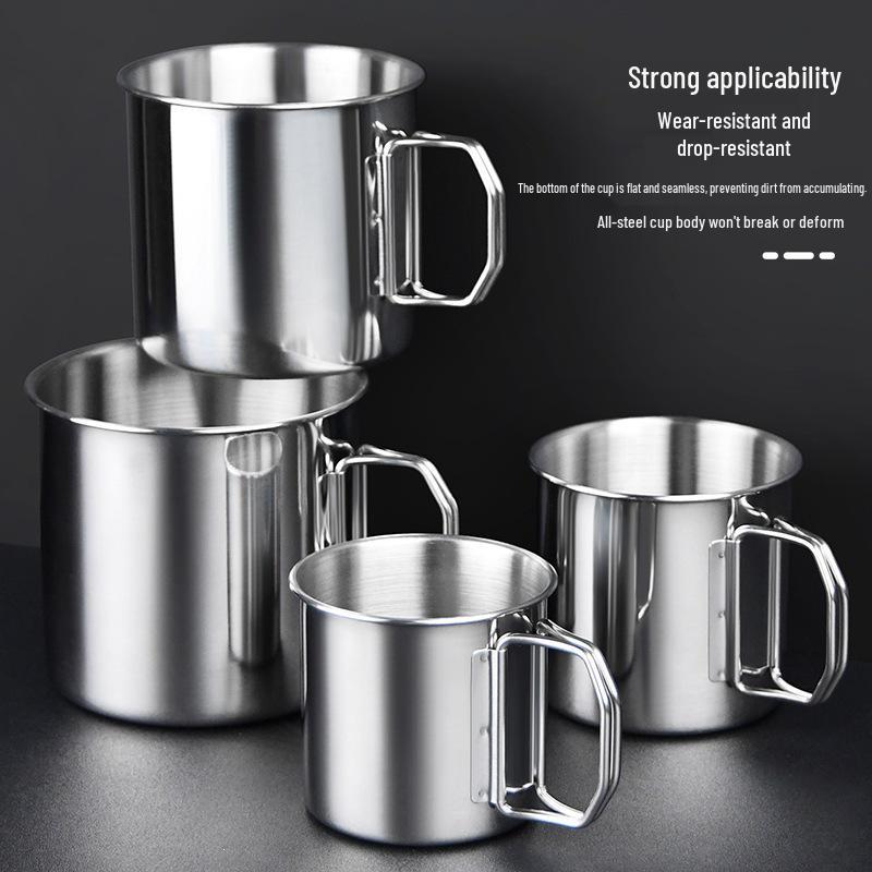 304 Stainless Steel Portable Folding Cup for Camping and Hiking