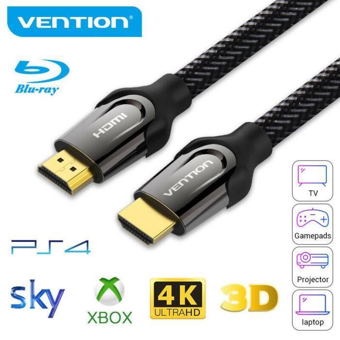 VENTION Câble HDMI 2.0 Mâle à mâle haute vitesse 4k @ 60Hz 3D 0.75m