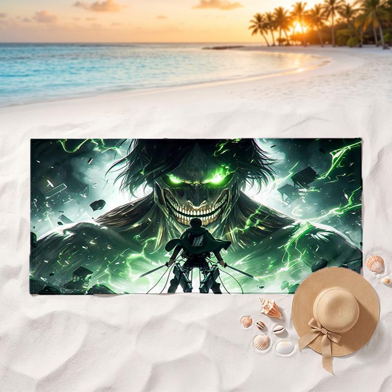 Anime Soft and Comfortable Beach Towel Perfect for Vacations and Poolside Use an Ideal Gift for Summer Holidays